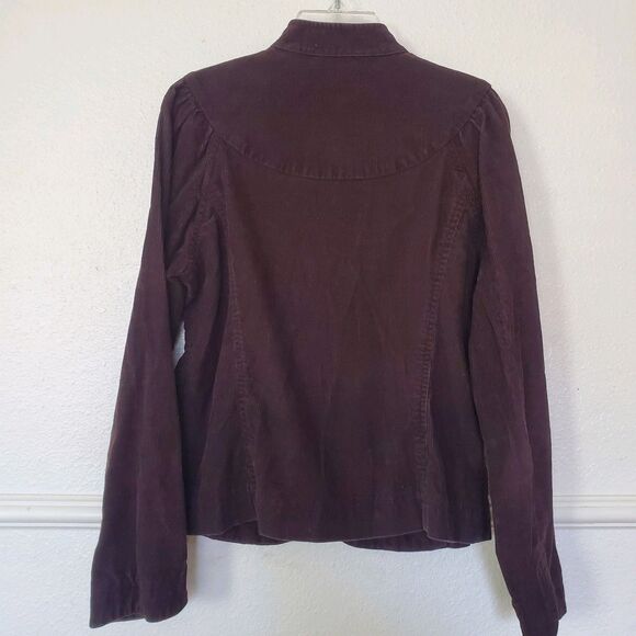 Willi Smith Corduroy Jacket Blazer Womens M Pockets Autumn Vintage 70s 80s - Picture 9 of 16